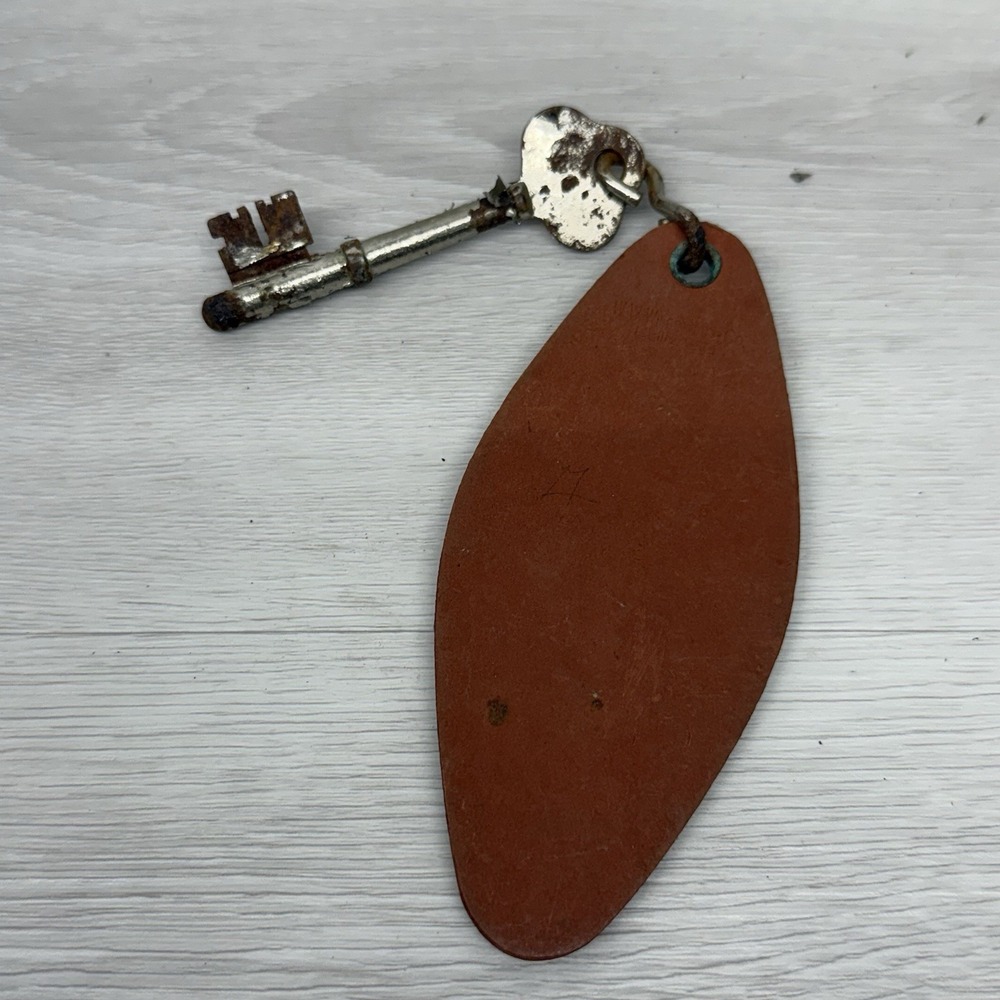 Vintage Huckins Hotel Room Key Skeleton Key Room 417 Oklahoma City Oklahoma - Picture 4 of 5